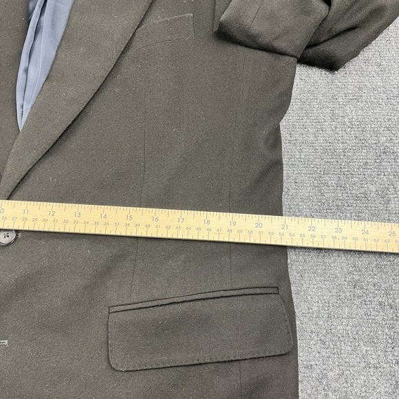 Ermenegildo Zegna Blazer Jacket 100% Cashmere Men Size 44R Sport Coat Black - Picture 10 of 12